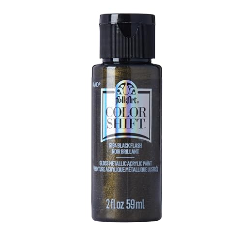 Image of FolkArt Color Shift Acrylic Paint in Assorted Colors (2 ounce), Black Flash