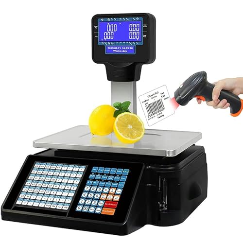 Báscula Comercial con Etiquetado y Escáner miniatura 1