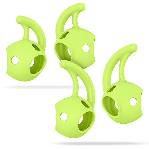 Spigen TEKA RA200 Airpods Earhooks Cover for Apple Airpods Earphones Headphones Earbuds (2 Pairs- Large & Small) Patent Pending - Neon