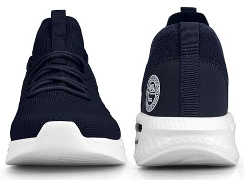 Image of Pujcs Mens Tennis Shoes Slip on Sneakers Ligthtweight Wlking Running Shoes for Work Gym Workout Sports Atheletic