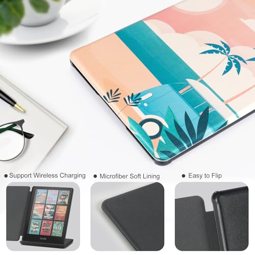 Image of CoBak Case for 7 inch E-Readers - All New PU Leather Cover with Auto Sleep Wake Feature for E-Readers 2024 Released