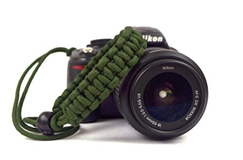 Image of Paracord Wrist Strap for robust hand grip to hold all DSLR camera /heavy gear /Binocular
