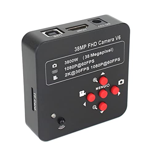Microscope 2K 38MP 1080P HDMI USB Digital Video Microscope Camera 130X - 300X C-Mount Lens(Camera)