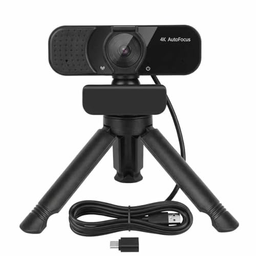 Image of Gohero 4K Webcam with Dual PDAF Autofocus, 2 Noise Reduction Mics, Auto Light Correction, Privacy Cover, 83 FOV, USB-A, for PC, Mac, Laptop, Video Calls Pro Series