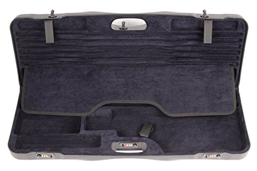 Negrini Cases 1652Lr-Ts/5040 Shotgun Case For O/U Abs/1 Gun/1 Barrel Up To 33 1/2-Inch With 3 Tube Set, Black/Blue #TOP5