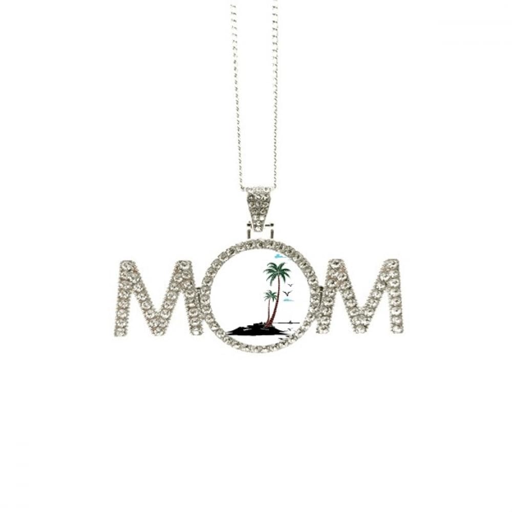 Collier de créateur cocotier et mouettes, l'élégance d'un bijou de plage