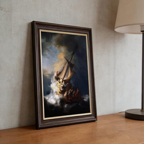 Christ dans la tempête impression sur toile WCYB 40cm tableau déco - 5