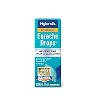 Hyland's Earache Drops, Natural Relief of Swimmer's Ear, Cold and Flu, Allergy Symptoms, Ages 4 and up, Day and Night, 0.33 Fl Oz