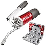 Carbyne Lever Handle Grease Gun and 12 Piece Grease Gun Accessory Set
