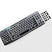 Keyboard Cover Skin Protector Fit Logitech MK275 MK270 Keyboard, Logitech K200 K260 K270 MK200 MK260 Ultra Thin Desktop PC Silicone Keyboard Cover-Black