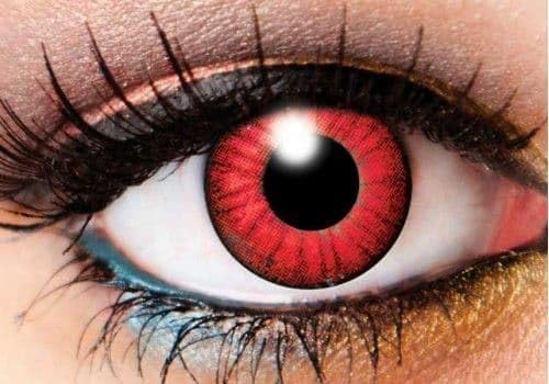 Electro Red Contacts - 1 Day Contact Lens