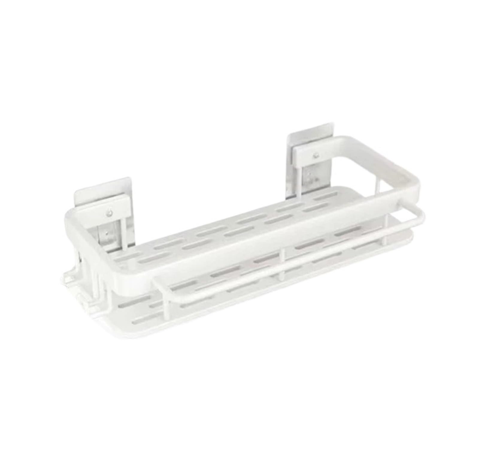 Soap Holder, Kitchen Storage Rack Aluminum Sink Drain Wall Hang Towel Shelf White