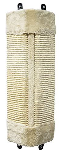 PAWISE Kratzecke für Zimmerecken Eckkratzer Eck-Kratzbrett Wandkratzbrett - beige Cover