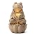 Glitzhome Outdoor Fountains and Waterfalls Zen-Style Frog Water Fountain with LED & Pump, Patio Water Fountain Yard Fountain 2 Tier Floor Waterfall for Backyard Lawn Garden Porch 22" H, Sand Beige