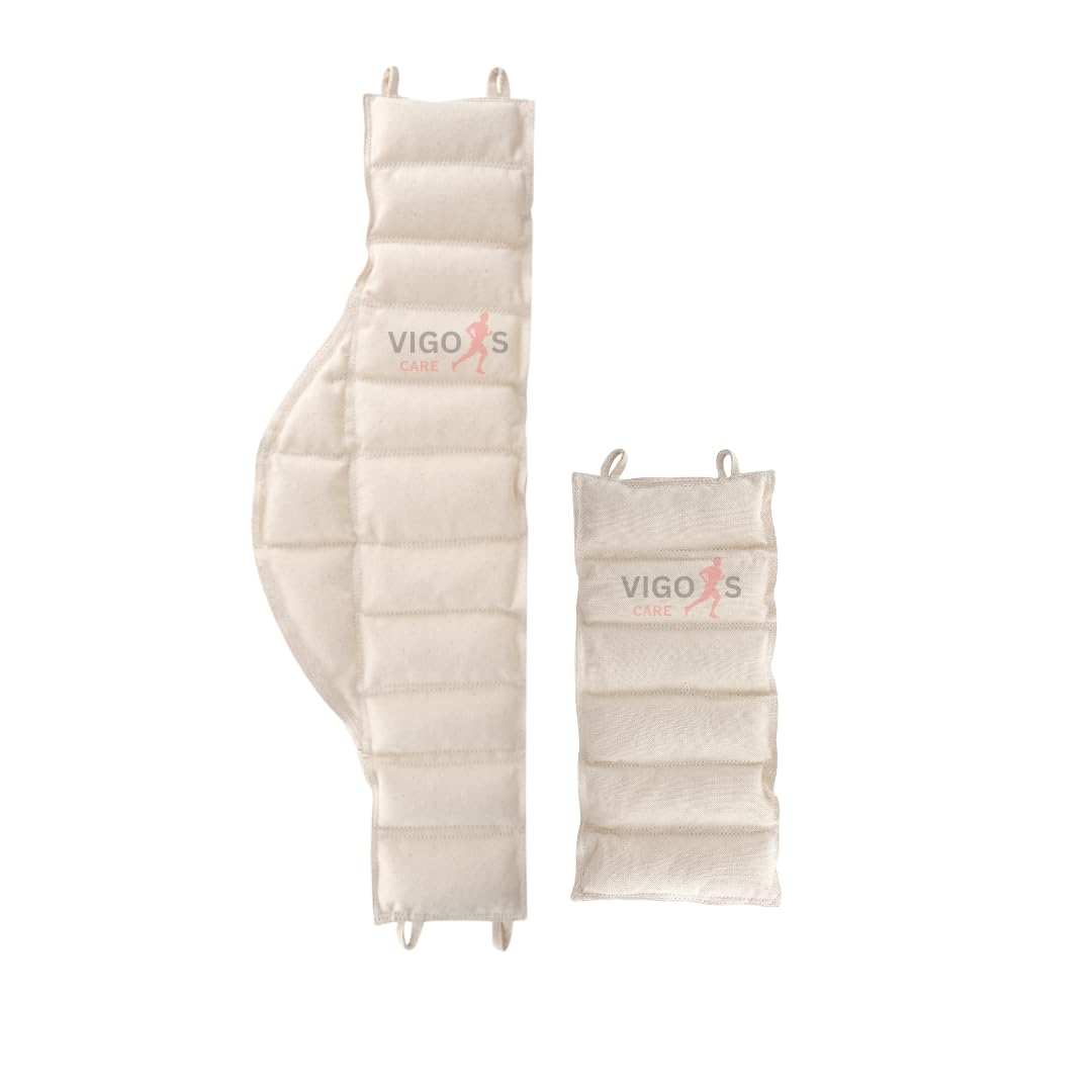 moist heat therapy hydrocollator pack for physiotherphy pain relief, hote pack bag for pain relief, steam hot pack set - Pack Of (Cervical_Wrist_2Pcs)