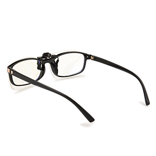 Image of Clip on Anti Blue Light Filter Glasses UV Blocking Anti Eye Strain Unisex (2pcs white)