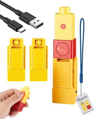 Remote Control Firework Igniter Remote Controlled Fireworks Igniter with 32 Feet Range USB Rechargeable Flameless Lighter Split Style Ignition System with LED Light for Outdoor BBQ(1 to 2)