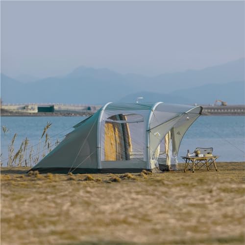 Carpa de camping portátil inflable 2 habitaciones y sala miniatura 3