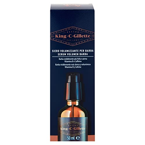 King C. Gillette Beard Serum Volume Beard Care for Men with Vitamin B Complex and Caffeine 50ml Gift Idea for Men - Image 3