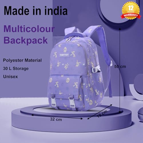 Image of Tinytot 30 Litre Japanese Korean Style School Bag Water-Resistant Laptop & Travel Backpack - Unisex Large 18 Inches Multipurpose Student Backpack for Boys & Girls, Men & Women