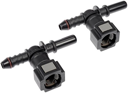 Dorman 800-177 Quick Connector 5/16 In. Steel TEE to 6mm with O-ring, 2 Pack