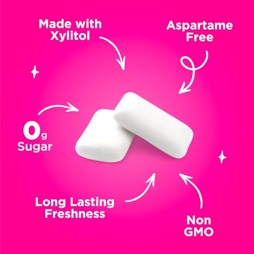 image for PUR Gum | Aspartame Free Chewing Gum | 100% Xylitol | Natural Pomegran