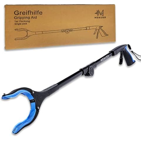 Greifzange für Senioren MENURO - 80cm Faltbarer Greifer für Senioren - Müllzange - Greifarm - Hilfsmittel für Senioren im Alltag Cover