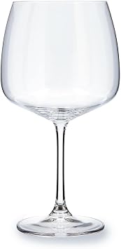 Bohemia Box 6 Glasses Combined Cristalin 70cl Refrigerator Suitable for Microwave Not Suitable Made In Czech Republic