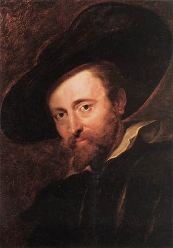 Affiche Toile Autoportrait de Peter Paul Rubens Graffiti Poster Décoration Murale 60x90