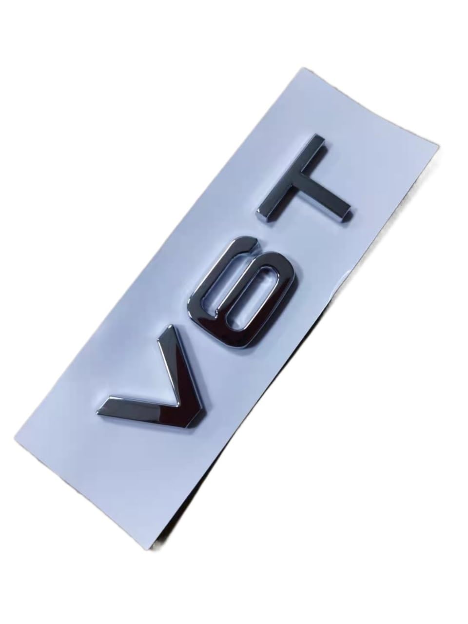Badge V6T noir mat autocollant pour personnalisation de coffre Audi