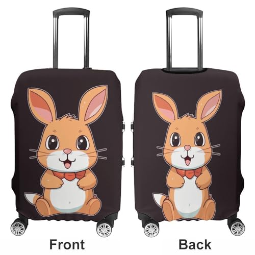 Carry on Luggage Cover Cute Cartoon Rabbit Suitcase Covers for Luggages Tsa Approved Travel Luggage Sleeve Protector Elastic Suitcase Protector Anti-Scratch Washable Fits 19-30 Inch Case -XL3