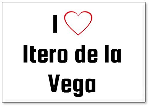 Mundus SouvenirsI Love Itero de la Vega, fridge magnet (design 1)