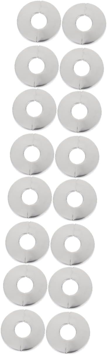16pcs Decorative Cover Replacement Escutcheon Plates Stainless Cover Wall Easy Install