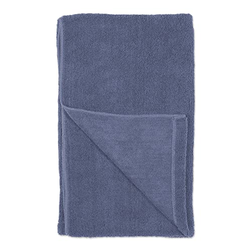 Image of Bone Dry Pet Grooming Microfiber Towel, Embroidered Collection, X-Large,41x23.5 inch, Stonewash Blue