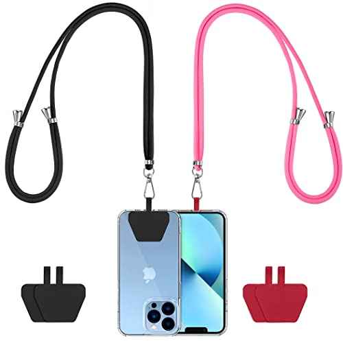Cell Phone Lanyard 2 Pcs-1 Pcs 30"(Neck Strap×1)+8"(Wrist Strap×1) Black - Photo 21 sur 115