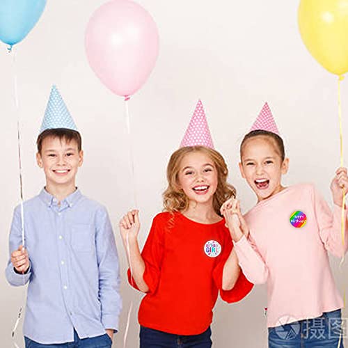 Birthday Button Pin Birthday Pins Brooch Birthday Party Lapel Pin Corsage Birthday Badge Pins Tinplate Badge Pin for Birthday Party Costume Accessory3