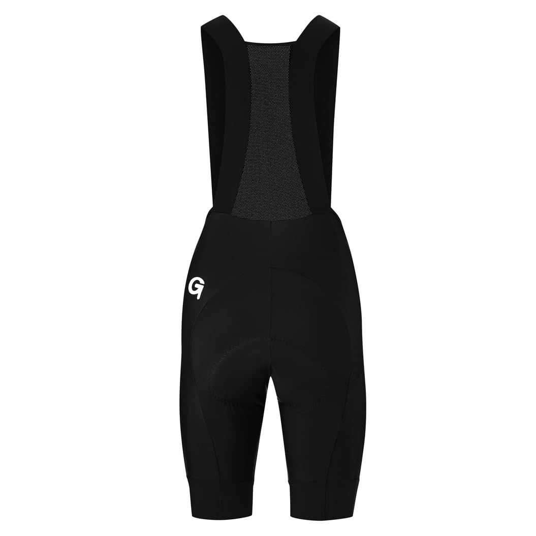 Gonso SQlab GO Bib W, Kurze Damen Träger-Radhose, Tights mit ergonomischem SQlab Sitzpolster, Innovative Schnittführung ohne Seitennaht, Enganliegende Passform
