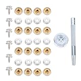 Zerodeko 152 Stück Teiliges Boot segeltuch Druckknopf aus Edelstahl mit Schwerer Befestigung und Montagewerkzeug Marinefester Snap knopf für Planen Zelte Markisen Holz und Rost