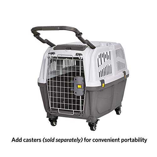 Midwest Homes For Pets Skudo Plastic Carrier, Ideal For Medium Dog Breeds With An Adult Weight Of 35 - 40 Pounds, 32-Inch Deluxe, Grey #TOP3