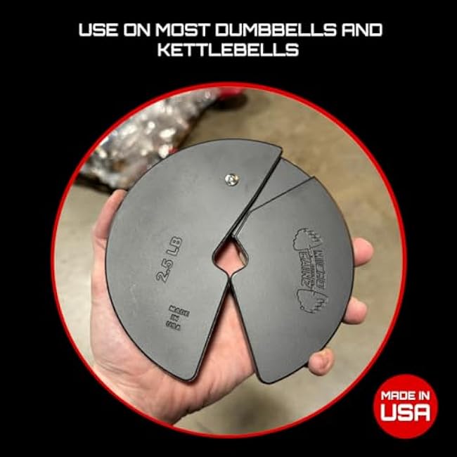 Micro Gainz Dumbbell Fractional 2.5 lb Weight Plate, Ideal for Micro Loading, (Choose Color) 2 Piece Fractional Weight Plates, Designed for Dumbbell Training, Made In USA