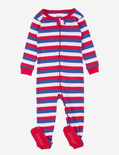 Image of Leveret Fleece Baby Boys Girls Footed Pajamas Sleeper Kids & Toddler Christmas Pajamas (3 Months-5 Toddler)