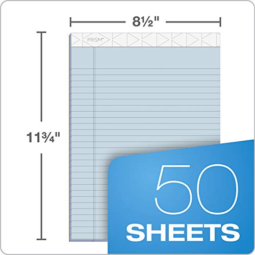 TOPS-Prism-Writing-Pads-8-12-x-11-34-Legal-Rule-Blue-Perforated-50-Sheets-12-Pack-63120