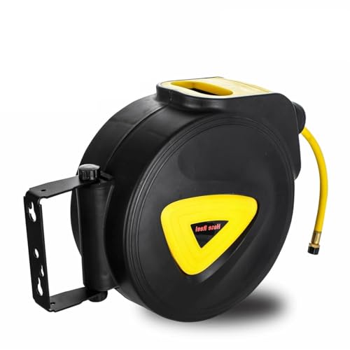 Image of 10M Air Hose Reel Retractable Auto Rewind Air Compressor Hose Reel with Lead-in Hose and Handle for Air Tool