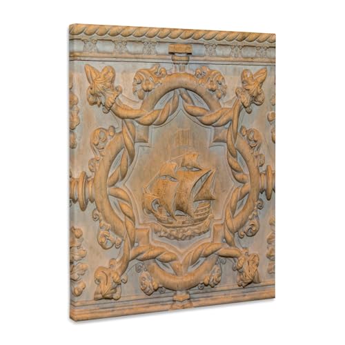 3dRose tomb of Vasco da Gama in Jeronimos Monastery, Lisbon, Portugal Museum Grade Canvas Wrap 11x14
