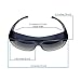 OPTEGO Fit Over Sunglasses, Smoke Color, 100% UVA/UVB Protection; Polycarbonate Lenses