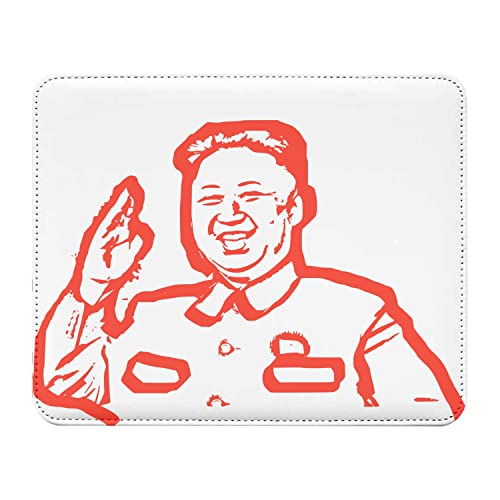 Fabulous Tapis de Souris Simili Cuir Kim Jong Un Dictateur Coree du Nord Communiste (22 x 18 cm)
