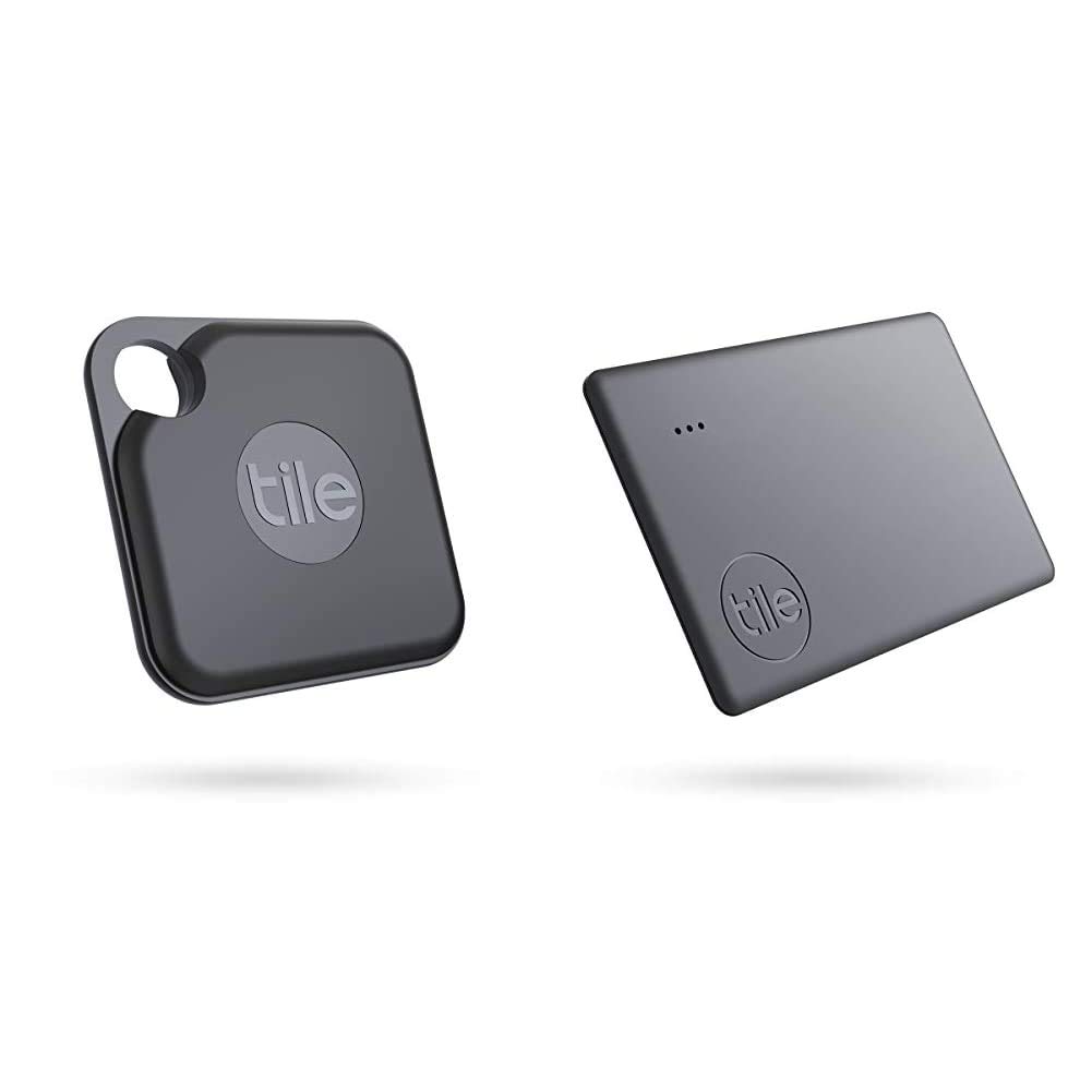 Tile Pro (2020) Bluetooth Item Finder, 1 Pack, Black & Slim (2020) Bluetooth Item Finder, 1 Pack, Black. 60m finding range, 3 year battery, works with Alexa and Google Home. iOS and Android Compatible