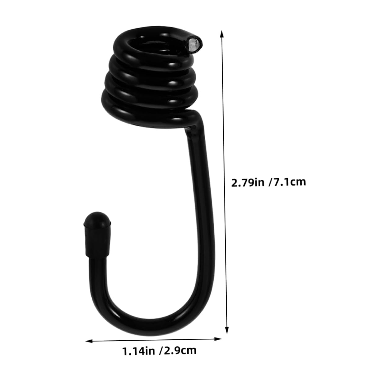 Zerodeko 15pcs Heavy Duty Plastic Coated Hooks for Luggage Cargo Outdoor Use Versatile All Purpose Bungee Cord Hooks for Kayaks Tents and Tarps Durable Plastic Construction