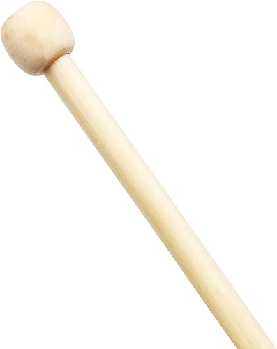 Miniatura 4 de Coopay Agujas de tejer de bambú de 0.256 in x 13.8 in, agujas de tejer de madera cálida para manos artríticas, pasadores de tejer principiantes,