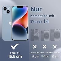 JETech Silikon Hülle für iPhone 14, Kobaltblau – Ansicht 2